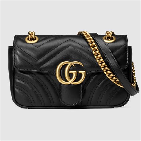 gucci mini marmont bag black|gucci marmont small shoulder bag.